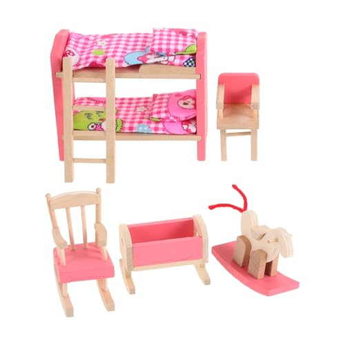ERINGOGO Puppenhaus-bettwäsche-möbel Mini-Bett Für Puppen Holz-puppenhaus-möbel-Set Viktorianisches Puppenhaus-zubehör ERINGOGO Puppenhaus-bettwäsche-möbel Mini-Bett Für Puppen Holz-puppenhaus-möbel-Set Viktorianisches Puppenhaus-zubehör von ERINGOGO