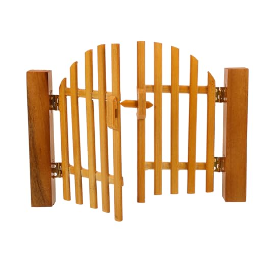 ERINGOGO Holz -tür -Ornamente Türtor Puppenhaus Szene Mini Zubehör Dekoration Vor, Spiel Zu Simulationstür Aus Holz Gartenzaun-Handwerk Tormodellschmuck Feentor Im Freien Hölzern ERINGOGO Holz -tür -Ornamente Türtor Puppenhaus Szene Mini Zubehör Dekoration Vor, Spiel Zu Simulationstür Aus Holz Gartenzaun-Handwerk Tormodellschmuck Feentor Im Freien Hölzern von ERINGOGO