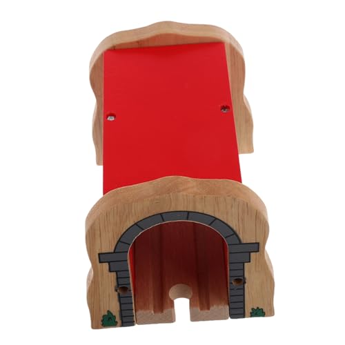 ERINGOGO Holzbahngleis Holzbahn Zubehör Holz Tunnel Umweltfreundliches Holzspielzeug Zug Zubehör für die Eisenbahnszene Miniatur-Eisenbahntunnelmodell hölzern ERINGOGO Holzbahngleis Holzbahn Zubehör Holz Tunnel Umweltfreundliches Holzspielzeug Zug Zubehör für die Eisenbahnszene Miniatur-Eisenbahntunnelmodell hölzern von ERINGOGO