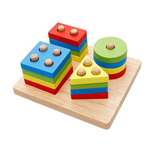 ERINGOGO Holzbausteine Set Lernspielzeug Für Kleinkinder Baustein Puzzle Zufälligen Farben Geometrische Formen Für Kreatives Und Frühe Entwicklung Teiliges Set ERINGOGO Holzbausteine Set Lernspielzeug Für Kleinkinder Baustein Puzzle Zufälligen Farben Geometrische Formen Für Kreatives Und Frühe Entwicklung Teiliges Set von ERINGOGO
