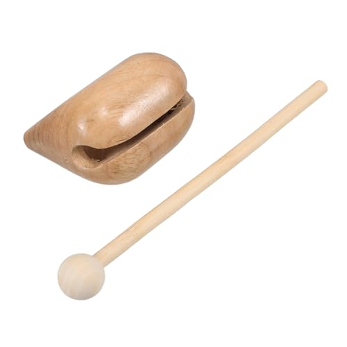 ERINGOGO Holzblöcke holzspielzeug für draußen sensorisches Holzblock-Musikinstrument Montessori- aus Holz Zen-Trommel Zen-Block-Trommel Schlaginstrument von ERINGOGO