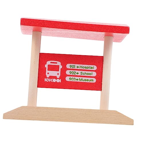 ERINGOGO Holzeisenbahn Zubehör Dekorative Holzstation DIY Modell für Zug Szenen im Garten Spielplatz oder Spielzimmer Sicher und Langlebig ERINGOGO Holzeisenbahn Zubehör Dekorative Holzstation DIY Modell für Zug Szenen im Garten Spielplatz oder Spielzimmer Sicher und Langlebig von ERINGOGO