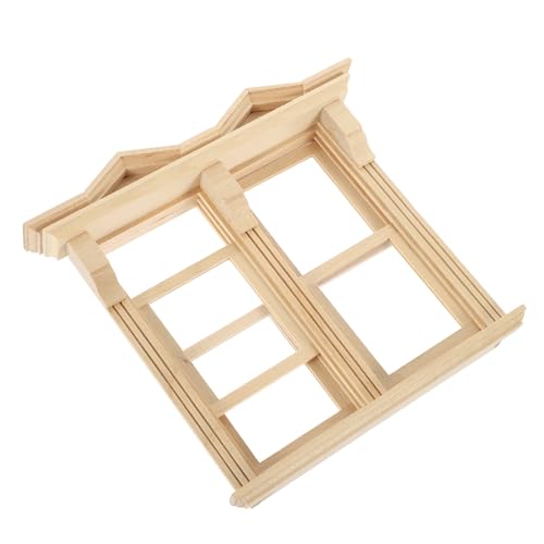ERINGOGO Holzfenstermodell Zubehör Toy House Accessoires Werkzeug Mini ungefärbtes Holzfenster Miniatur-Outdoor-Tools Miniaturmöbel Mini-leeres Fenster hölzern ERINGOGO Holzfenstermodell Zubehör Toy House Accessoires Werkzeug Mini ungefärbtes Holzfenster Miniatur-Outdoor-Tools Miniaturmöbel Mini-leeres Fenster hölzern von ERINGOGO