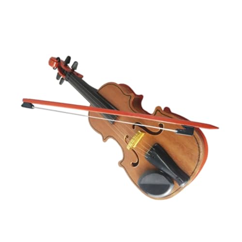ERINGOGO Holzgeige Realistisch Kleines Musikinstrument für Frühe Musikausbildung Dekoratives Schmuckstück für Jungen Mädchen Ab Jahren von ERINGOGO