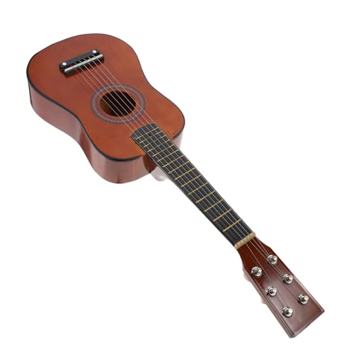 ERINGOGO Holzgitarren Pädagogisches Musikinstrument für Anfänger Kindgerechte Übungsgitarre Farbenfrohes Holzspielzeug für Mädchen Lern Geschenkspielzeug von ERINGOGO
