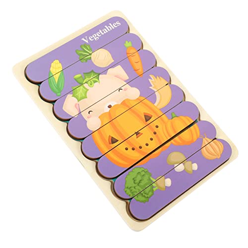 ERINGOGO Holzpuzzle Buntes Lernspielzeug Gemüse und Obst Pädagogisches Steckspiel zur Feinmotorik Hand Auge Koordination und Farberkennung für Jungen und Mädchen ERINGOGO Holzpuzzle Buntes Lernspielzeug Gemüse und Obst Pädagogisches Steckspiel zur Feinmotorik Hand Auge Koordination und Farberkennung für Jungen und Mädchen von ERINGOGO