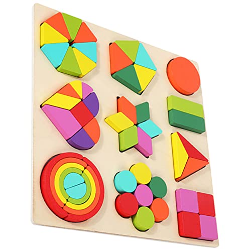 ERINGOGO Holzpuzzle Spielset aus Hochwertigem Holz Sichere Glatte Oberfläche Pädagogisches Lernspielzeug für Kleinkinder Fördert Hand Auge Koordination und Farberkennung Montessori ERINGOGO Holzpuzzle Spielset aus Hochwertigem Holz Sichere Glatte Oberfläche Pädagogisches Lernspielzeug für Kleinkinder Fördert Hand Auge Koordination und Farberkennung Montessori von ERINGOGO