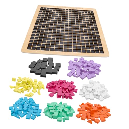 ERINGOGO Holzpuzzle aus Hochwertigem Holz Montessori Lernspielzeug für Ab Jahren Fördert Kreativität Feinmotorik und Eltern Junge Mädchen Interaktion Buntes Steckpuzzle mit Glatter von ERINGOGO