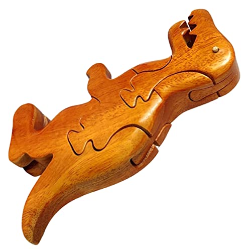 ERINGOGO Holzpuzzle Holzspielzeug Holz Dinosaurier Spielzeug Puzzle-Spielzeug Aus Holz Dinosaurier Puzzle Aus Holz Dinosaurierspielzeug Auseinander Nehmen Spielzeuge Hölzern 3D Nähen Modell von ERINGOGO