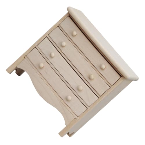 ERINGOGO Holzschrank Für Puppenhaus Exquisites Möbelstück Winziges Schrankmodell Mit Vier Als Zubehör Für Spielhäuser Und Kreative Dekoration ERINGOGO Holzschrank Für Puppenhaus Exquisites Möbelstück Winziges Schrankmodell Mit Vier Als Zubehör Für Spielhäuser Und Kreative Dekoration von ERINGOGO