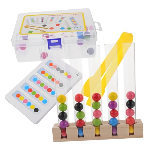 ERINGOGO Holzspielzeug Clipper Perlen für Kleinkinder Montessori Lernspielzeug zur Feinmotorik Hand Auge Koordination Eltern Junge Mädchen Interaktion Pädagogisch von ERINGOGO