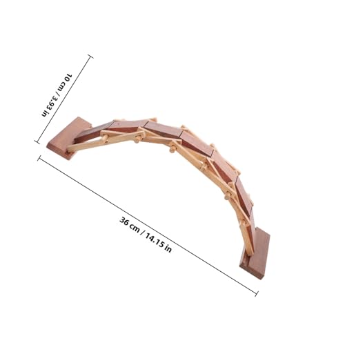 ERINGOGO Holzspielzeug DIY Bogenbrücke Bastelset Handgefertigt Pädagogisches Wissenschaftliches Experiment Holzpuzzle Montessori Lernspielzeug Kreativ Geschenk von ERINGOGO