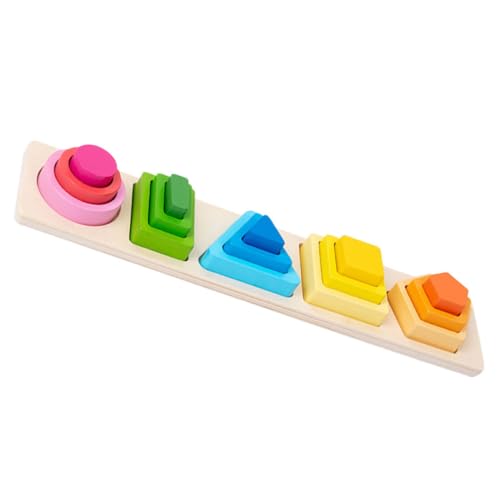 ERINGOGO Holzspielzeug Für Geometrisches Sortieren Und Stapeln Mit Bunten Farbblöcken Pädagogisches Lernspielzeug Frühen Kindheit Teiliges ERINGOGO Holzspielzeug Für Geometrisches Sortieren Und Stapeln Mit Bunten Farbblöcken Pädagogisches Lernspielzeug Frühen Kindheit Teiliges von ERINGOGO
