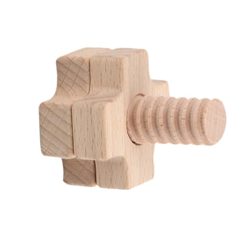 ERINGOGO Holzspielzeug Lernspielzeug zum Schrauben und Montieren Handgefertigt Natürlicher Holzmaterial Fördert Feinmotorik und Formenerkennung Pädagogisches Montessori Jungen und Mädchen von ERINGOGO