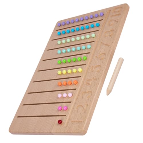 ERINGOGO Holzspielzeug Zahlen Lernset mit Bunten Perlen Montessori Holz Nummern Tracking Board für Vorschulkinder Pädagogisches Sortierspiel zur Feinmotorik und Zahlenentwicklung ERINGOGO Holzspielzeug Zahlen Lernset mit Bunten Perlen Montessori Holz Nummern Tracking Board für Vorschulkinder Pädagogisches Sortierspiel zur Feinmotorik und Zahlenentwicklung von ERINGOGO