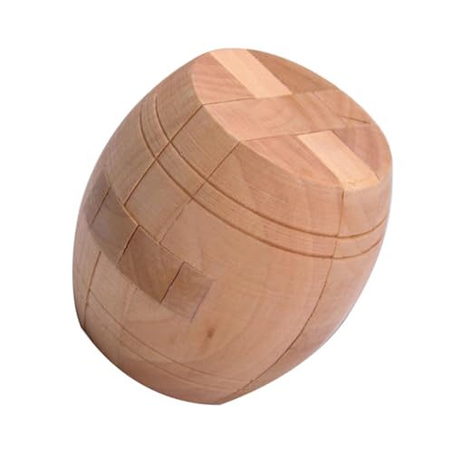 ERINGOGO Holzspielzeug aus Holzfassschloss intelligenter Würfel Denksportwürfel Holzwürfel Denksportaufgaben Hölzern von ERINGOGO