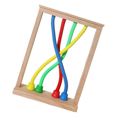 ERINGOGO Holzspielzeuge entschärfen Vorschulspiele Montessori- für Kleinkinder Montessori-Materialien Kinderspielzeug Seil-Puzzlespielzeug für Kleinkind rätsel hölzern Bunt von ERINGOGO