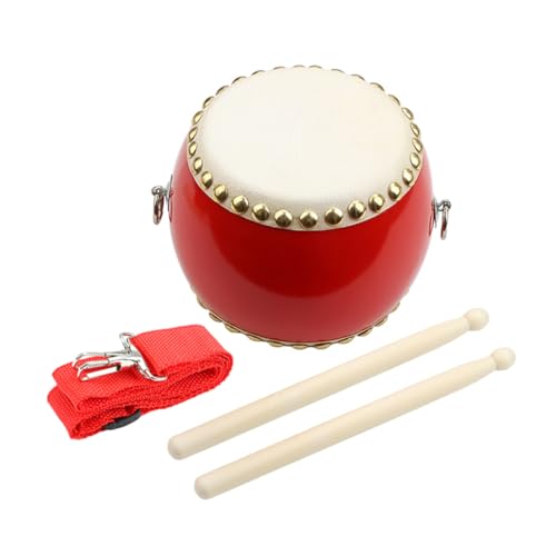 ERINGOGO Holztrommel für Kinder Musikinstrument Spielzeug mit Trommelstöcken Pädagogisches Musikspielzeug für Kleinkinder Sichere und Langlebige Trommel für Musikalische Früherziehung von ERINGOGO