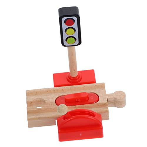 ERINGOGO 1stück Holzspielzeug Zug Zubehör Holz Eisenbahn Straßensperre Für Realistisches Modell Mit Hebefunktion Für Spielzimmer Und Garten von ERINGOGO