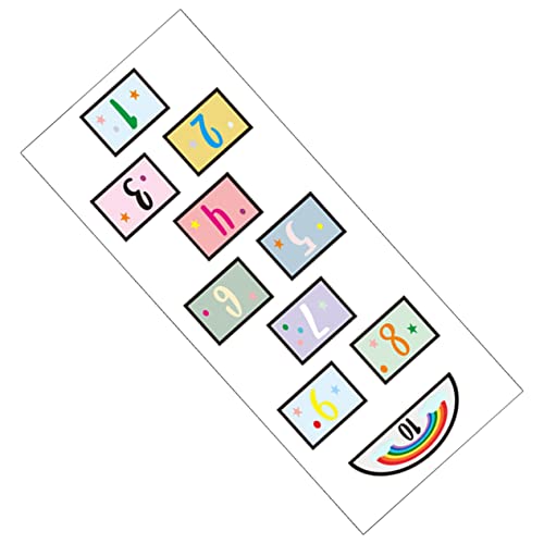 ERINGOGO Hopscotch Aufkleber Für Kinderzimmer Pädagogischer Aufkleber Fußbodenaufkleber Für Kreative Spiele Im Kinderzimmer Dekorative Wand Und Bodensticker von ERINGOGO