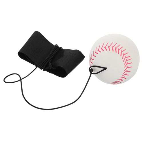 ERINGOGO Hüpfball Mit Handgelenkschlaufe, Ballrücklauf-handgelenkball, Kleiner Hüpfball, Baseball-rücklaufaufsatz, Rücklaufball-Spielzeug, Handgelenk-Trainer-Ball, Trainingsball Mit Schnur von ERINGOGO