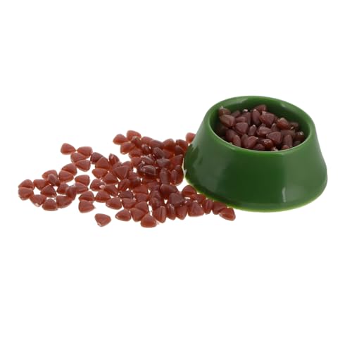 ERINGOGO Dollhouse Dog Feeding Bowls Miniatur Hundenäpfe Für Puppenhaus Realistische Futtergeschirr-Dekoration Für Kreatives Spiel Und Miniatur- von ERINGOGO