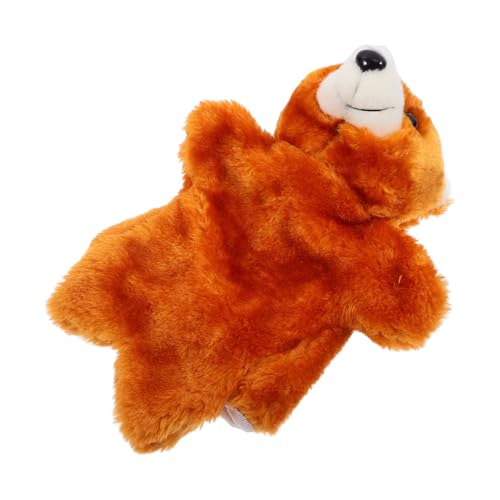 ERINGOGO Interaktive Bären Handpuppe aus Plüsch Cartoon Tier Handspielpuppe für Rollenspiele Pädagogisches Storytelling Kindgerechtes Kuscheltier als Party Requisite und von ERINGOGO