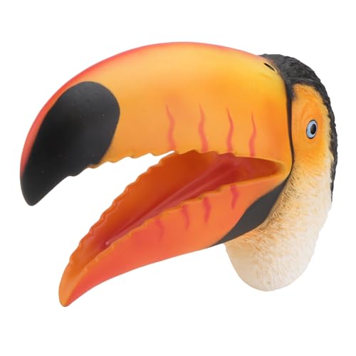 ERINGOGO Interaktive Toucan Handpuppe aus Weichem Material Rote Tier Handspielzeug für Rollenspiele Geschichten Erzählen und Kreative Kommunikation Fördert Fantasie und Lernspaß von ERINGOGO