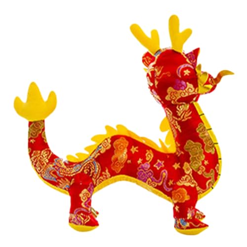 ERINGOGO Jahr Der Drachen-Maskottchen-Puppe Drachenspielzeug Chinesische Neujahrsdekorationen Drache Nettes Ausgestopftes Tier Drachen-Maskottchen- Drachenfigur Baumwolle ERINGOGO Jahr Der Drachen-Maskottchen-Puppe Drachenspielzeug Chinesische Neujahrsdekorationen Drache Nettes Ausgestopftes Tier Drachen-Maskottchen- Drachenfigur Baumwolle von ERINGOGO