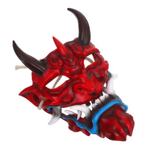 ERINGOGO Japanische Oni Maske Halloween Gruselige Dämonenmaske mit Flexiblem Riemen für Männer und Frauen Kostüm Party Cosplay Zubehör Langlebig Leicht Passend ERINGOGO Japanische Oni Maske Halloween Gruselige Dämonenmaske mit Flexiblem Riemen für Männer und Frauen Kostüm Party Cosplay Zubehör Langlebig Leicht Passend von ERINGOGO