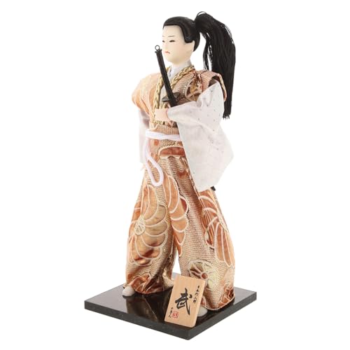 ERINGOGO Japanische Samurai Figur Dekorativ Handgefertigt Langlebig Traditionelle Kriegerpuppe Tischdekoration Haus und Büro Geschenkidee von ERINGOGO