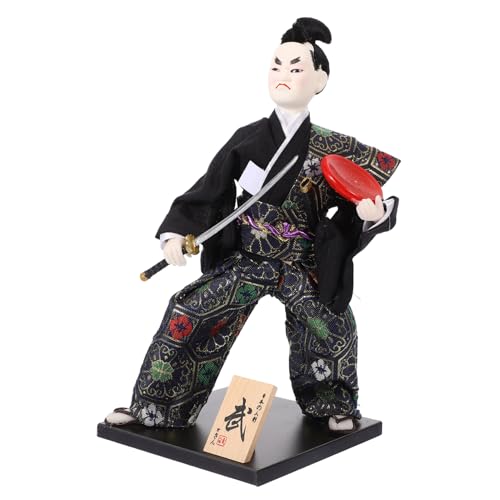 ERINGOGO Japanische Samurai Puppe Klein Farbenfrohes Ornament Traditionelle Japanische Dekoration für Wohnzimmer Büro Schlafzimmer Sammlerfiguren von ERINGOGO