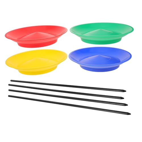 ERINGOGO Jonglier Set Zirkus Spielplatten Teilig Farbige Kunststoff Drehplatten mit Handstäben für Geschicklichkeitstraining Party und Bühnenperformance ERINGOGO Jonglier Set Zirkus Spielplatten Teilig Farbige Kunststoff Drehplatten mit Handstäben für Geschicklichkeitstraining Party und Bühnenperformance von ERINGOGO