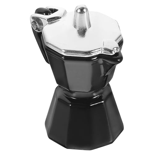 ERINGOGO Kaffeekanne Für Mini Hausherd Kaffeemaschine Küchenpuppe Mokka Kaffeekessel Schreibwaren Tragbares Miniaturen Feinschmeckermaschine Heimtöpfe Getränkeszenen von ERINGOGO