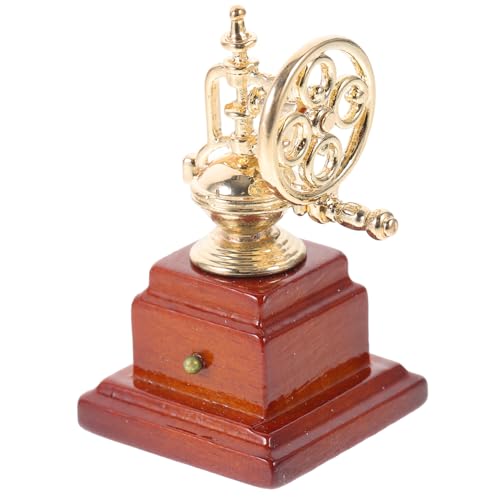 ERINGOGO Kaffeemaschinen-Ornamente für kinderspielzeug kaffeekapselmaschine kaffeemaschine Puppenhaus-Requisite Miniatur-Küchenspielzeug Zinklegierung Golden von ERINGOGO