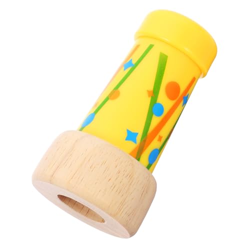 ERINGOGO Kaleidoskop Buntes Kaleidoskop Kaleidoskop Lustige Kaleidoskope Kaleidoskop Kits Kinderspielzeug Mädchenspielzeug Retro Cartoon Kaleidoskop Holz Gelb von ERINGOGO