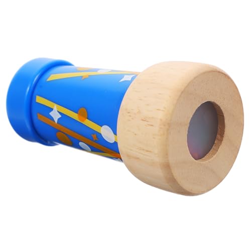 ERINGOGO Kaleidoskop Kleines Kaleidoskop Lernspielzeug Für Kaleidoskop Kits Interaktives Retro Kaleidoskop Kaleidoskop Partytütenfüller Kinderspielzeug Aus Holz Blau von ERINGOGO