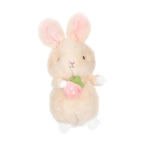 ERINGOGO Kaninchenpuppenspielzeug Realistisches Kleines Plüschhase Ornament Dekoration Kaninchenhandwerk Kaninchenpuppe Osterdeko Osterkaninchen Schmücken Baumwolle von ERINGOGO
