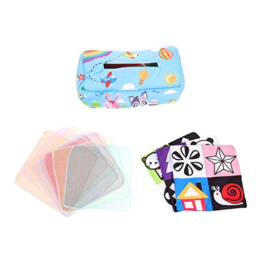 ERINGOGO Infant Fabric Tissue Box Spielzeug Interaktives Sensorisches Babyspielzeug Feinmotorik Und Farbidentifikation Geeignet Für Kleinkinder Ab Monaten Fuchs-Design von ERINGOGO
