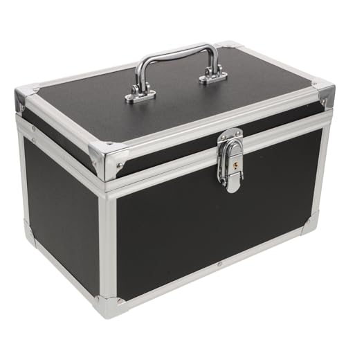 ERINGOGO Kasten Magische Aufbewahrungsbox Werkzeugkoffer Mit Metallgriff Aluminiumgehäuse Werkzeugkoffer Aus Metall Handhaben Werkzeuge Tragen Koffer MDF Black ERINGOGO Kasten Magische Aufbewahrungsbox Werkzeugkoffer Mit Metallgriff Aluminiumgehäuse Werkzeugkoffer Aus Metall Handhaben Werkzeuge Tragen Koffer MDF Black von ERINGOGO