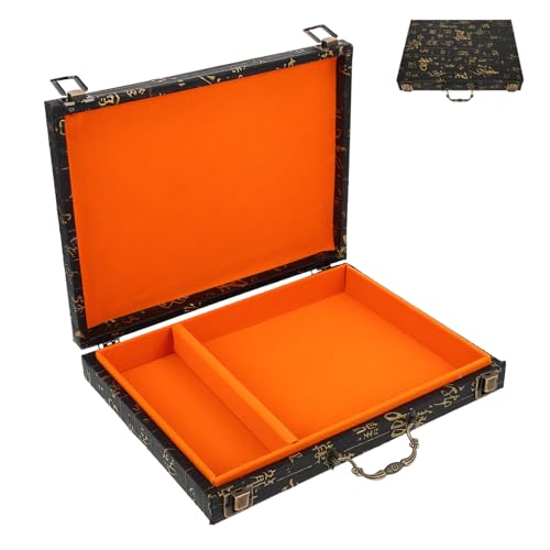 ERINGOGO Tragbare Aufbewahrungsbox Für Mahjong-Set Rechteckiger Spiel-Organizer Aus Holz Reiseetui Für Chinesische Spielsteine Elegantes Geprägtes Design Leicht Zu Tragen ERINGOGO Tragbare Aufbewahrungsbox Für Mahjong-Set Rechteckiger Spiel-Organizer Aus Holz Reiseetui Für Chinesische Spielsteine Elegantes Geprägtes Design Leicht Zu Tragen von ERINGOGO