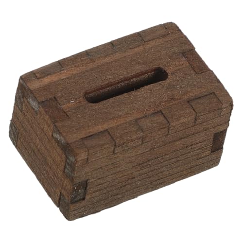 ERINGOGO Miniatur Holz Tissue Box Für Puppenhaus Realistische Deko Für Wohnzimmer Sicher Und Leicht Perfektes Zubehör Für Kreatives Spielen Maßstab ERINGOGO Miniatur Holz Tissue Box Für Puppenhaus Realistische Deko Für Wohnzimmer Sicher Und Leicht Perfektes Zubehör Für Kreatives Spielen Maßstab von ERINGOGO