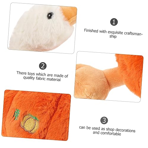 ERINGOGO Kawaii Kürbis Plüschente Kuscheltier Weiches Stofftier Deko Kissen Lustiges für Familien Wohnzimmer von ERINGOGO