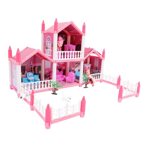 ERINGOGO Kinderburg Mädchen DIY-burgspielzeug Miniatur-puppenhaus-bausatz DIY Großes Villa-Schloss Winziges EIN Bauen Schlossmodell Für Musterhaus Rosa Abs ERINGOGO Kinderburg Mädchen DIY-burgspielzeug Miniatur-puppenhaus-bausatz DIY Großes Villa-Schloss Winziges EIN Bauen Schlossmodell Für Musterhaus Rosa Abs von ERINGOGO