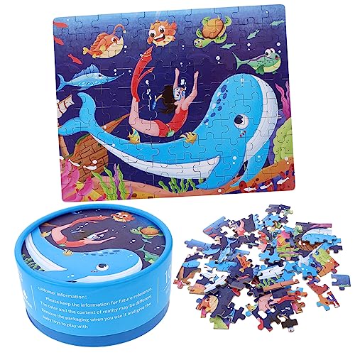 ERINGOGO Kinderpuzzle Teilig Meerestiere Papierpuzzle für Kleinkinder Jahre Lernspielzeug Vorschule Kreativität Feinmotorik und Logisches Denken von ERINGOGO