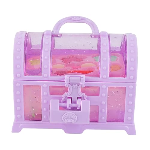 ERINGOGO Kinderschminke Mädchen Schminkbox mit Zubehör Robustes Kosmetikspielzeug Tragbarer Make Up Koffer für Kreatives Rollenspiel für Kleine Prinzessinnen Zufällige Zufällige Farbe von ERINGOGO
