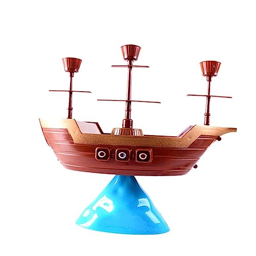 ERINGOGO Vintage-Spielzeug Piraten-Segelboot-Modell hölzern Kinderspielzeug Spielzeug Piratenschiff Spielzeuge lustiges Lernspielzeug Balance-Spiel Spielzeug Puzzle Geschenk Eltern-Kind von ERINGOGO