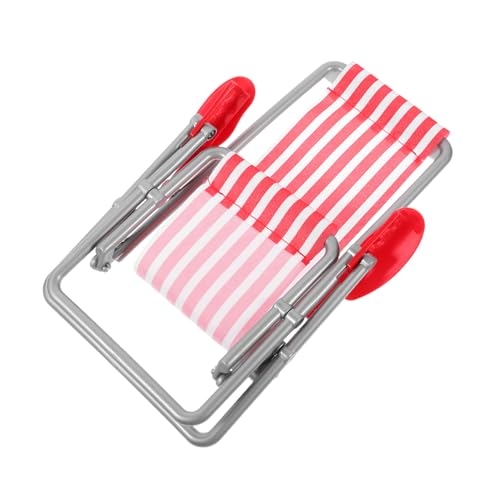 ERINGOGO Miniatur Strandstuhl Für Puppenhäuser Faltbarer Beach Chair Im Retro-Stil Gestreift Dekoratives Zubehör Für Puppenmöbel Leicht Und Platzsparend Für Kreative Spielwelten ERINGOGO Miniatur Strandstuhl Für Puppenhäuser Faltbarer Beach Chair Im Retro-Stil Gestreift Dekoratives Zubehör Für Puppenmöbel Leicht Und Platzsparend Für Kreative Spielwelten von ERINGOGO