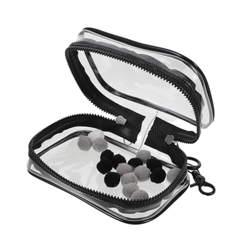 ERINGOGO Kleiner Transparenter Puppenbeutel Mit Schlüsselanhänger Für Plüschtiere Reißverschluss-transparentes Aufbewahrungsset Sammler-Display-gehäuse Für Spielzeugorganisation Und von ERINGOGO
