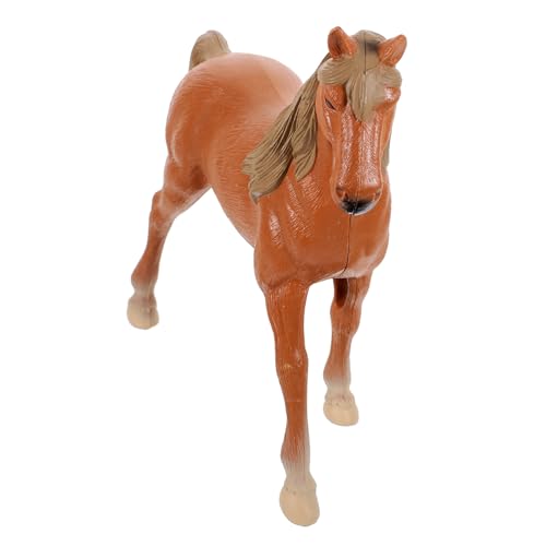 ERINGOGO Kleine Pferdefigur Aus Kunststoff Realistische Pferdestatue Für Heimdekoration Und Garten Hohe Qualität Für Pferdeliebhaber von ERINGOGO